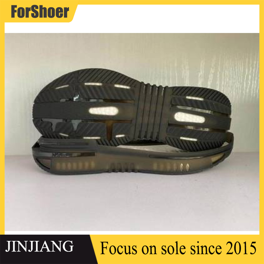 Black Outsole Comfortable Outdoor Walking TPU Shoe Sole