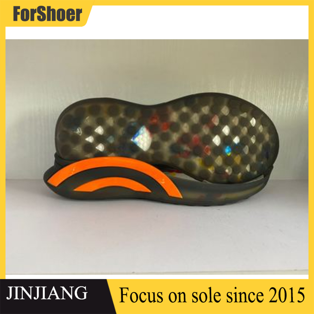 Black Outsole Comfortable Outdoor Walking TPU Shoe Sole