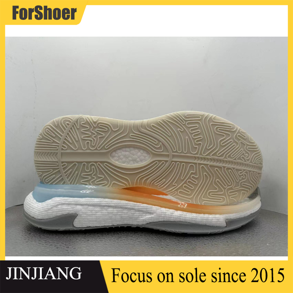 Custom Casual Men Chunky Outsole Rubber TPU Popcorn Shoe MD TPU Running Sole