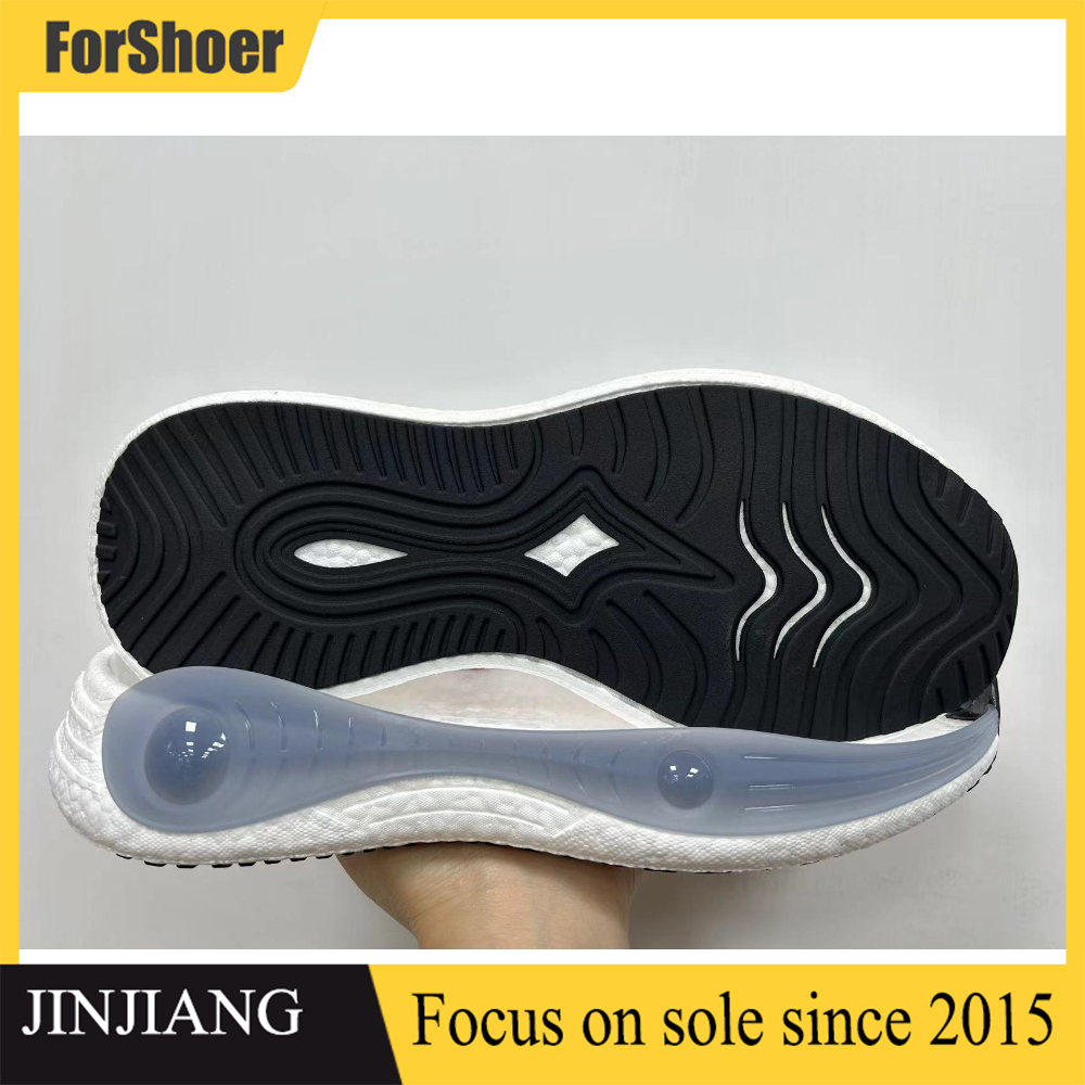 High Quality Outsole Suppliers Accept OEM Eva Tpu Popcorn Double Women Men Sport Shoe Soles