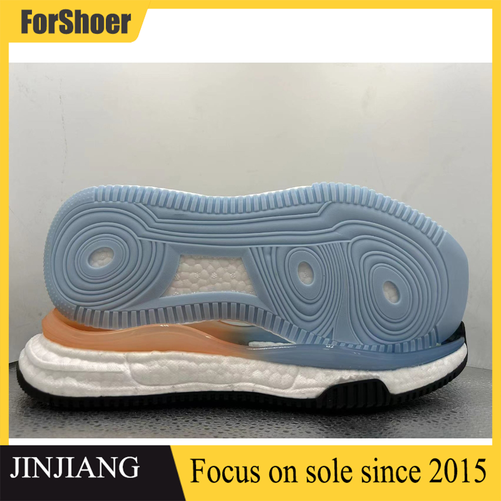 High Quality Outsole Suppliers Accept OEM Eva Tpu Popcorn Double Women Men Sport Shoe Soles