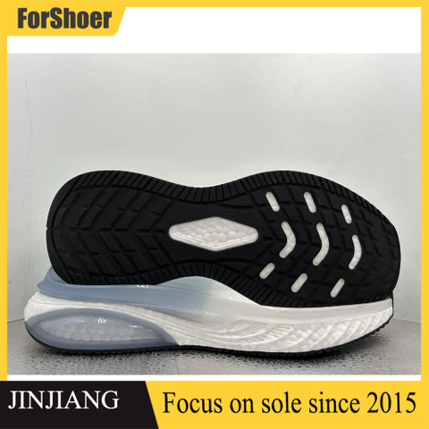 High Quality Outsole Suppliers OEM Eva Tpu Popcorn Double Air Cushion Women Men Sport Shoe Soles