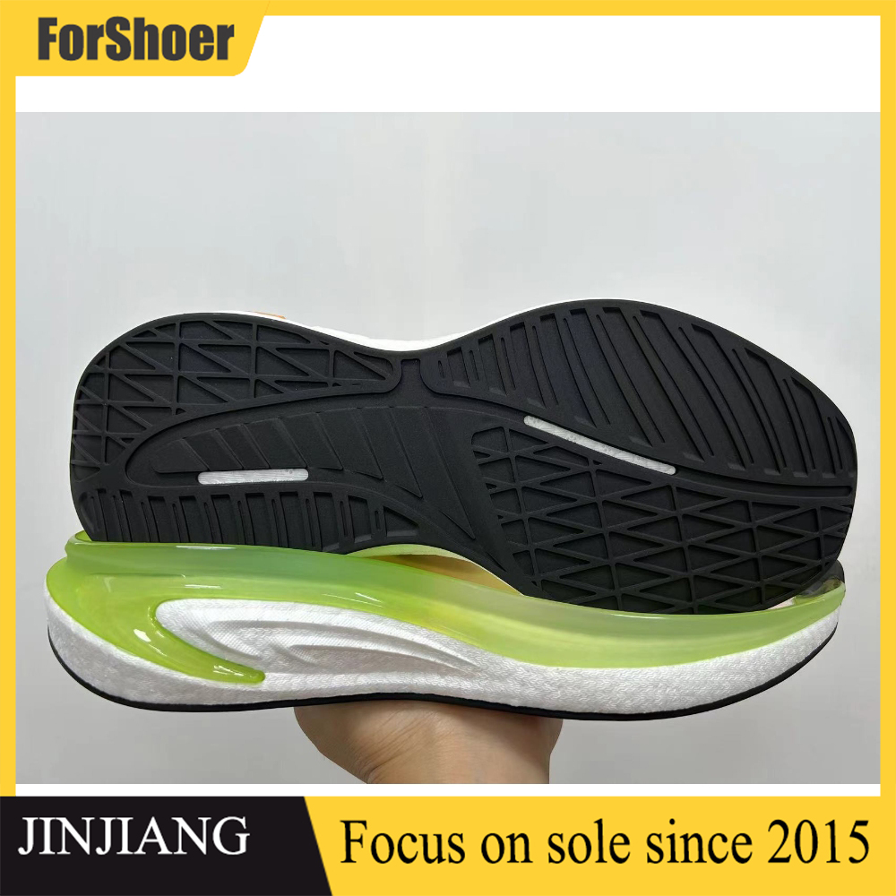 New Fashion High Heel Sneakers Soles Custom Color TPU EVA Soft Popcorn Form Transparent Shoe Sole