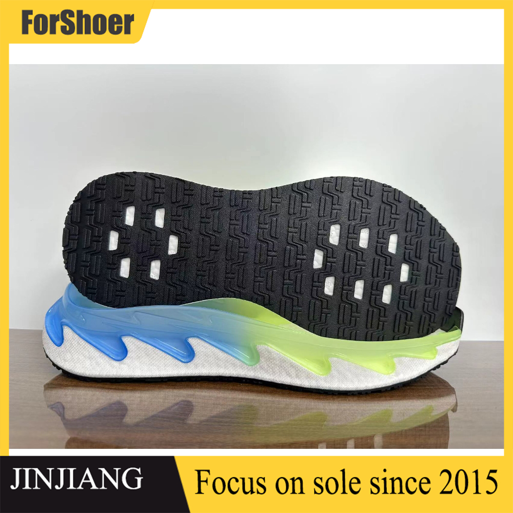 Sport Shoes Popcorn+TPU Blade Air Cushion Shock-Absorbing Sneaker Sole