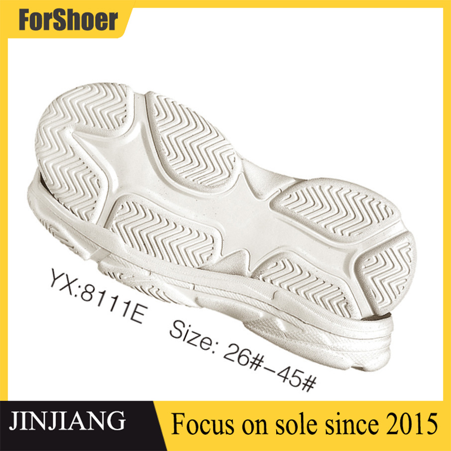 Custom Sport Shoe Soles OEM Men Women Eva+Rubber Sole Unisex Shock Absorption Sneaker Sole