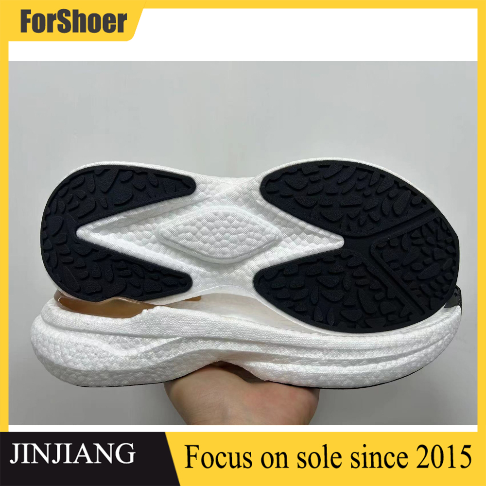 New Fashion High Heel Sneakers Soles Custom Color TPU EVA Soft Popcorn Form Transparent Shoe Sole