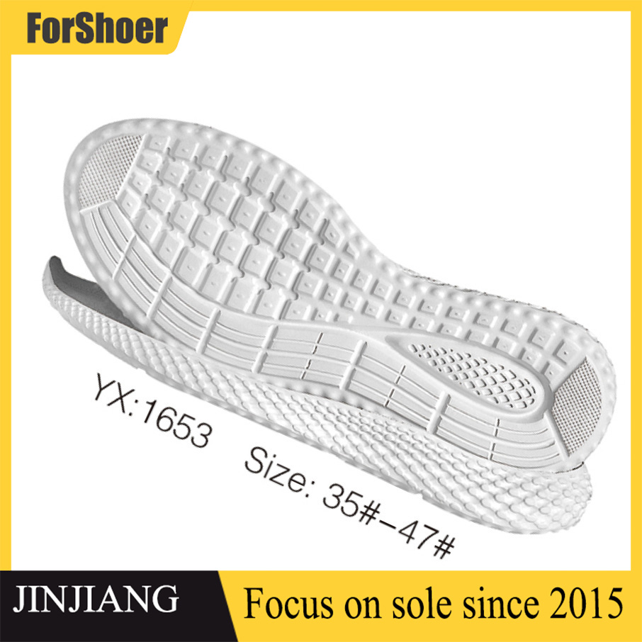 Custom Sport Shoe Soles OEM Men Women Eva+Rubber Sole Unisex Shock Absorption Sneaker Sole