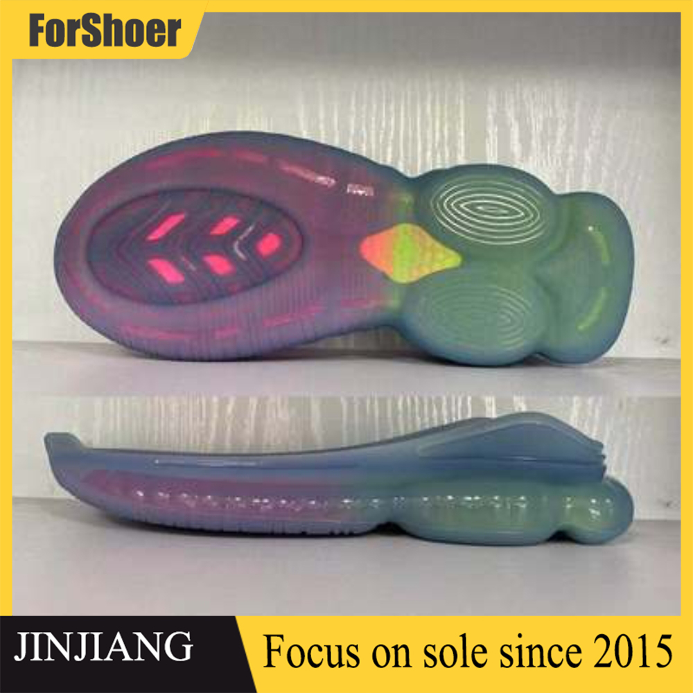 Wholesales High Elastic Lightweight Transparent Containing Particles Men TPU Sole