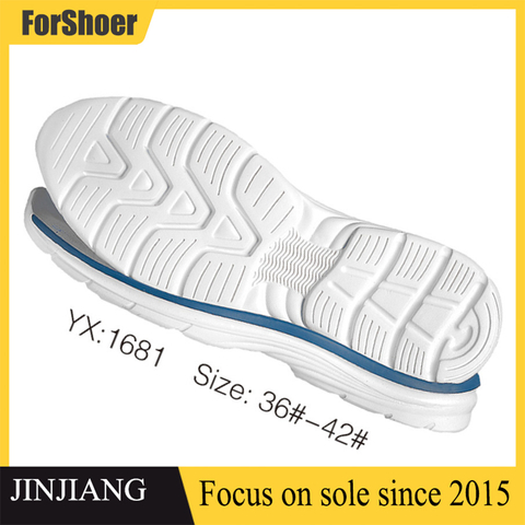 Custom Sport Shoe Soles OEM Men Women Eva+Rubber Sole Unisex Shock Absorption Sneaker Sole