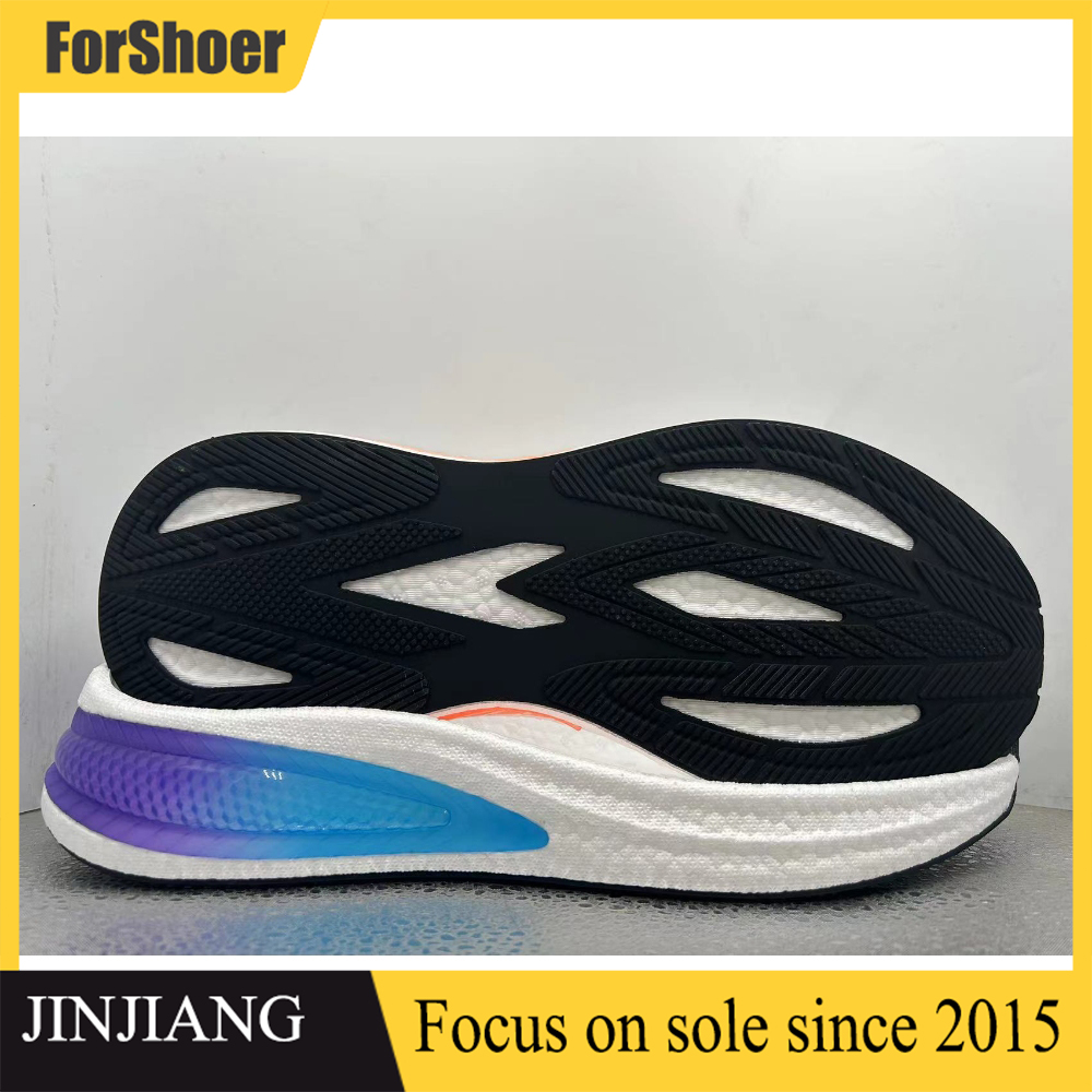 New Fashion High Heel Sneakers Soles Custom Color TPU EVA Soft Popcorn Form Transparent Shoe Sole