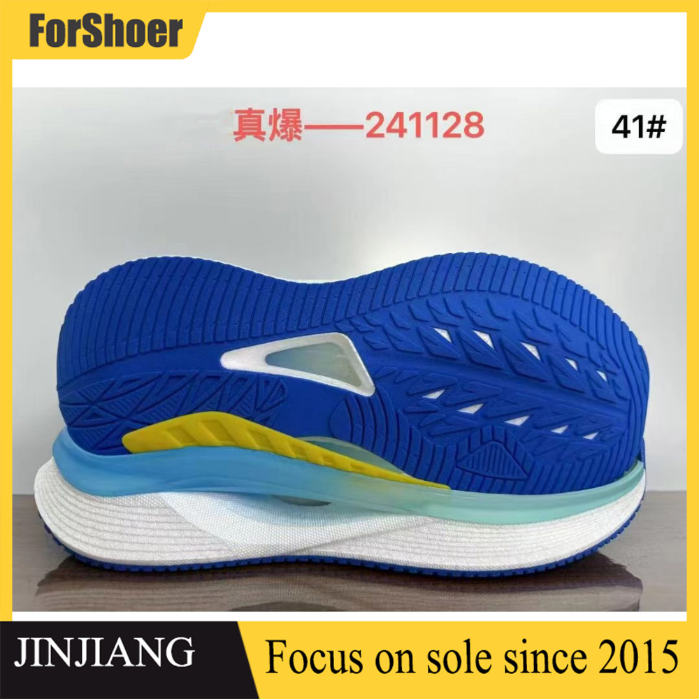 Latest Design of Sports Shoe Soles OEM/ODM Running Shoe Soles Non-slip and Shock-absorbing Popcorn Sole