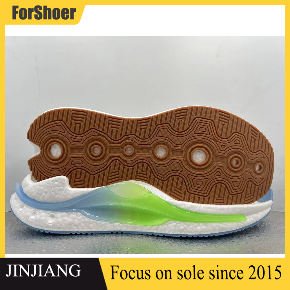 New Casual Sport Sneaker Men Chunky Outsole Rubber TPU Popcorn Shoe MD TPU Running Sole