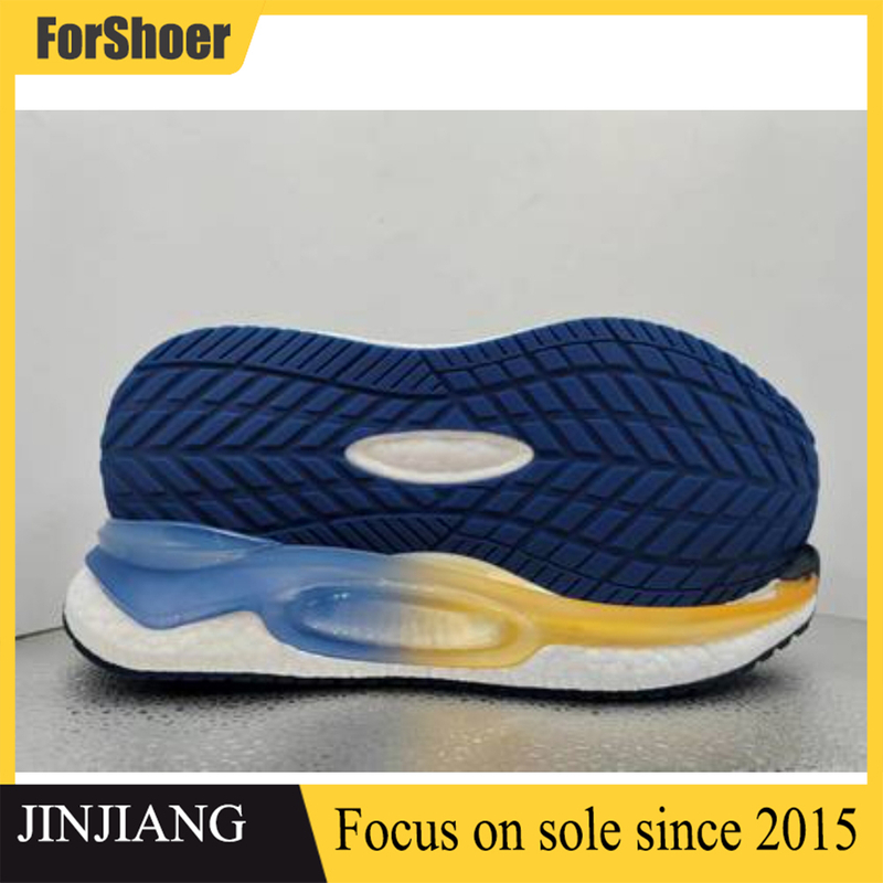 High Quality Outsole Suppliers Accept OEM Eva Tpu Popcorn Double Women Men Sport Shoe Soles