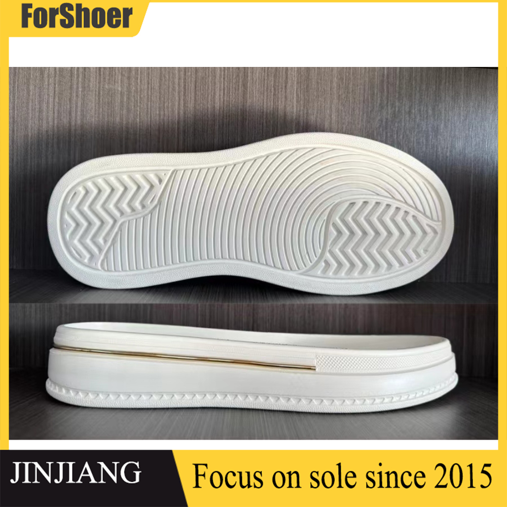 Factory Wholesale Rubber Fashion Sneaker Outsoles White Outdoor Running Shoes Soles